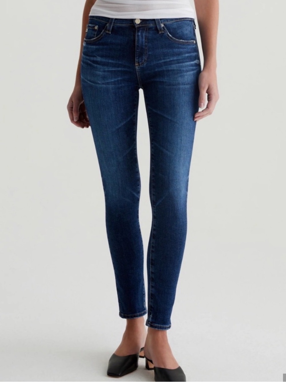 AG Adriano Goldschmied Dark Blue The Legging Super Skinny Women’s Jeans Sz 27R